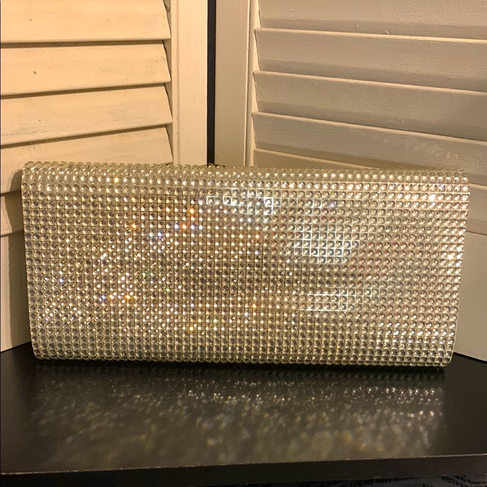 Sparkling Silver Clutch